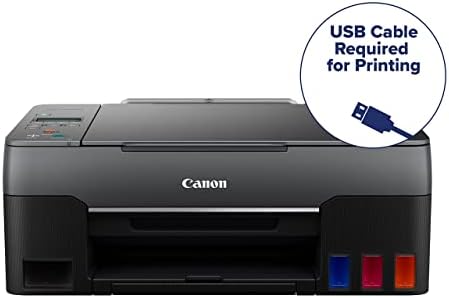 Canon PIXMA G2260 MegaTank sve-u-jednom žičani Inkjet štampač u boji, skeniranje kopija sa crnim štampom