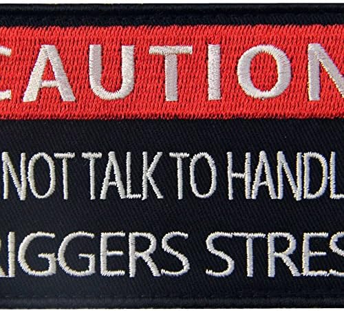 Servisni pas OPREZ Ne razgovarajte sa Handler okidačima Stresne prsluke / pojasevi Emblem vezeni zasteljina
