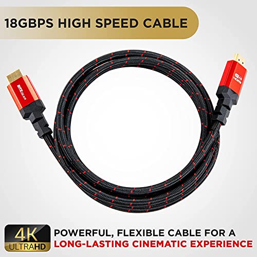 4k HDMI 2.0 kabel 25 ft. Od Ritzgear. 18 Gbps ultra brza pletenica za pletenice i zlatne konektore - 4K @ 60Hz