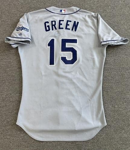 Shawn Green Los Angeles Dodgers Igra Polovni bare Jersey 2001 Potpisan - MLB autogradna igra Polovni
