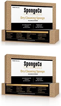 SPONGECO - čađ o kemijsko čišćenje Spužva - Pet za kosu, dim, čađa, uklanjanje prašine i prljavštine - 3x6 dvostruka,