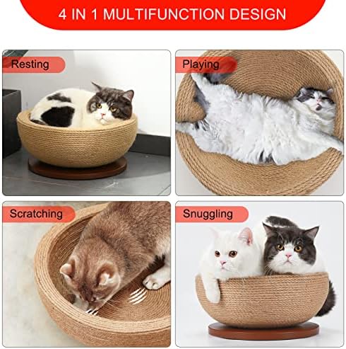 Pet pravi prijatelji mačka ScratcherLounge, Cat Scratch Bed Bowl Pad gnijezdo za mačke u zatvorenom