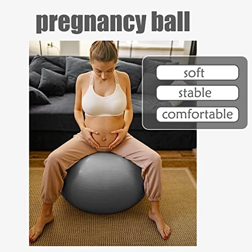 IUUGH Lopta za vežbanje yoga Ball - Lopta za jogu protiv klizanja za trudnički porođaj, Lopta protiv