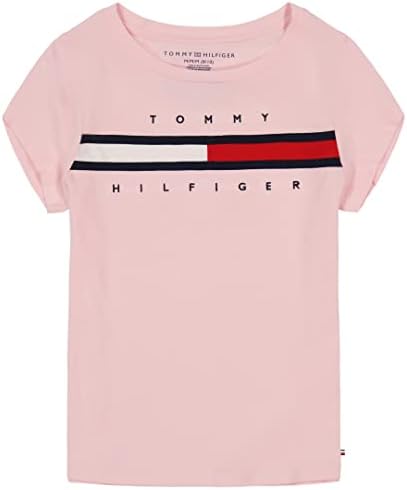 Tommy Hilfiger Girls 's kratkih rukava Logo s majicom Crewneck majica