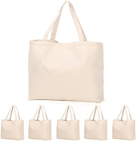 Koolmox platnena torba, 22 inča velike vrećice sa ručkama, 12 oz Teške opreme za nemoguće za višekratnu upotrebu