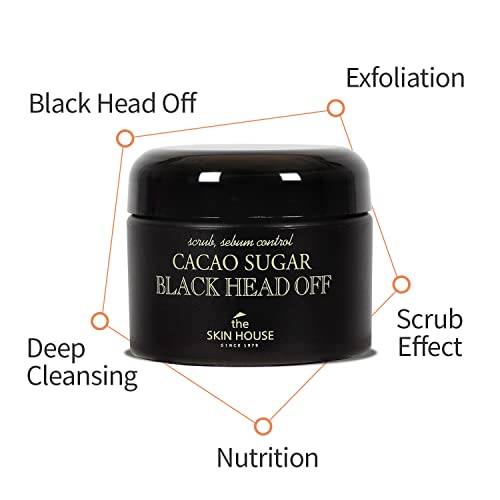 [The Skin House] kakao šećer crna glava napolje 1.69 fl. Oz. Piling za lice, sredstvo za uklanjanje crne i