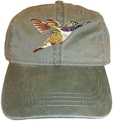 Eko Wear vezena bejzbol kapa za divlje životinje Lucifer Hummingbird, kaki, jedna veličina /