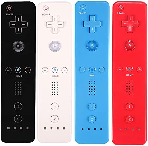 Yosikr Wii kontroler 4 paketa, Wii daljinski kontroler sa silikonskom futrolom i narukvicom kompatibilan za Wii/Wii