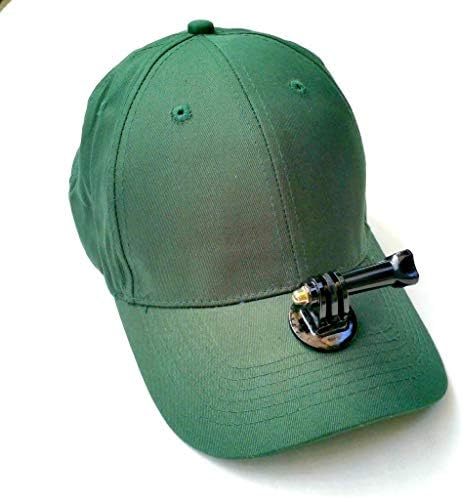 Ballcap sa stalnim nosačem za GoPro® kamere, pomoću strearoaroo-zelenog