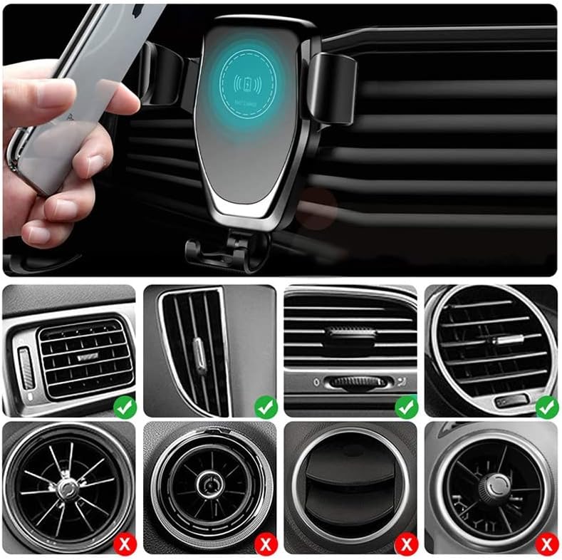 N / A Fast Qi Auto Punjač za izlaz vazduha držač telefona za punjenje automobila