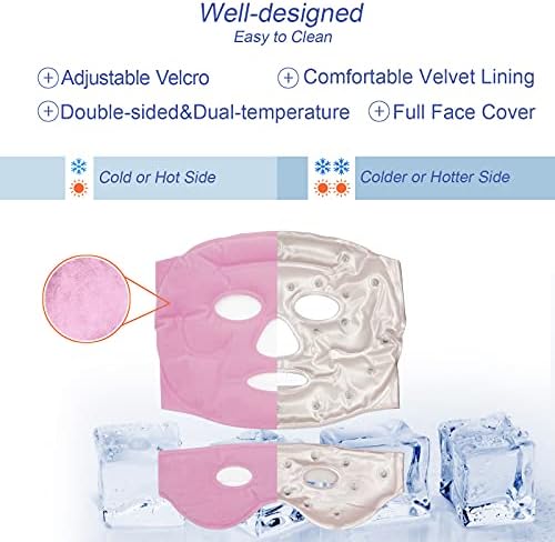 Maska za ledenu očiju za hladno vruće terapiju komprimira 2pack - Cool Eyech flaster za natečene oči s akuputanim