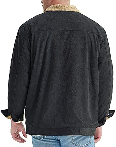 ADSSDQ Zip up hoodie za muškarce, elegantan izlazak kaputi s dugim rukavima MAN zimski plus veličine Vjetrootporna