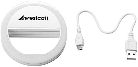Westcott univerzalno LED Mini prstenasto svjetlo na selfie video konferencijskom svjetlu za Tablet