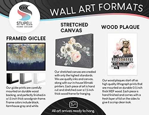 Stupell Industries apstraktni planinski lanac mirna brda otvorena pejzažna slika Crna uokvirena zidna Umjetnost,