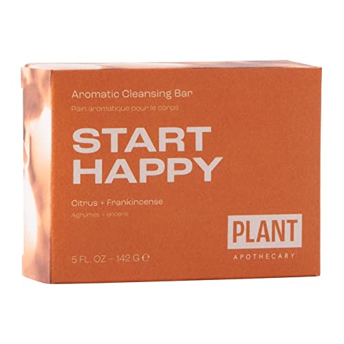 biljni apotekarski sapun sa pačulijem i tamjanom by-Start Happy 5oz aromatični Bar za tijelo sa hidratantnim