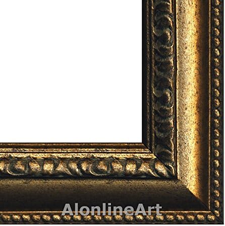 Alonline Art - Jednokrevetna ruka Frederic Remington | Zlatna uokvirena slika tiskana na pamučnom platnu,