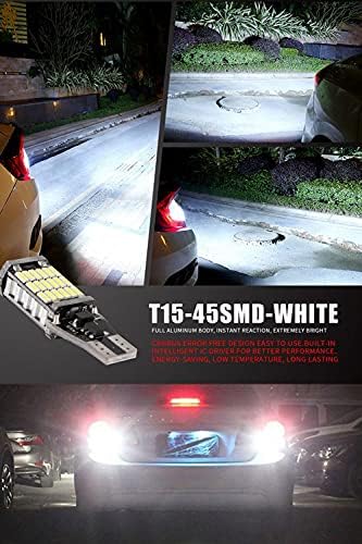 921 LED Sijalice 912 svjetla za vožnju unazad paket 6, 6000k Xenon White CANBUS T10 T15 906 W16W 921K 922 Back-up,