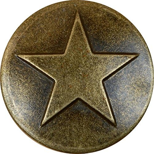100 Antiknih Mesinganih Presvlaka Za Presvlake Sa Malim Zvijezdama, Ukrasni Nokti Dužine 5/8 Dia, Zapadni Teksas