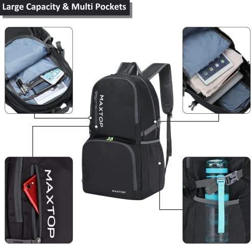 Maxtop 40 / 50l Lagani paketni ruksak za planinarenje Putujući kampovi Vodootporni Sklopivi vanjski putnički dan