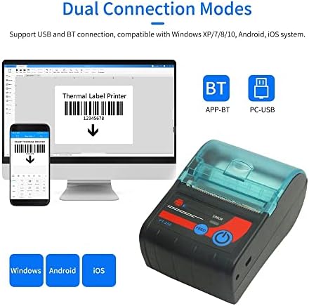 N / A 58mm termalni štampač računa prijenosni štampač BT veza upotreba sa aplikacijom kompatibilnom sa