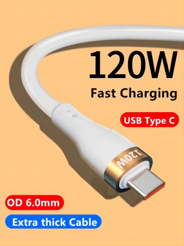 Minuse 120W USB a na USB C kabl za punjenje [3-Pack, 4ft], Tip-C kabl za prenos podataka za telefon kompatibilan