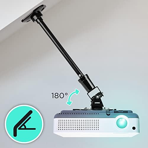 Duronic projektor Mount PB02XL | Učvršćivanje nosača za plafon ili zid | Kapacitet 22Lbs | Universal | Teška