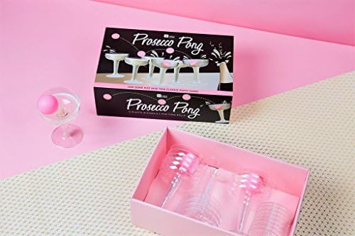 Talking tabele Prosecco za piće za odrasle uključuje naočare & Ping Pong lopte | igre za Bachelorette Party,