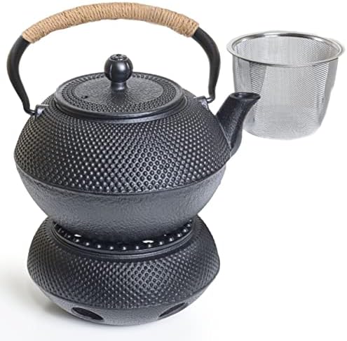Set od livenog željeza Oztara, 40 oz / 1200 ml japanski čajnik sa infusirom i toplijem, čajnim posudom