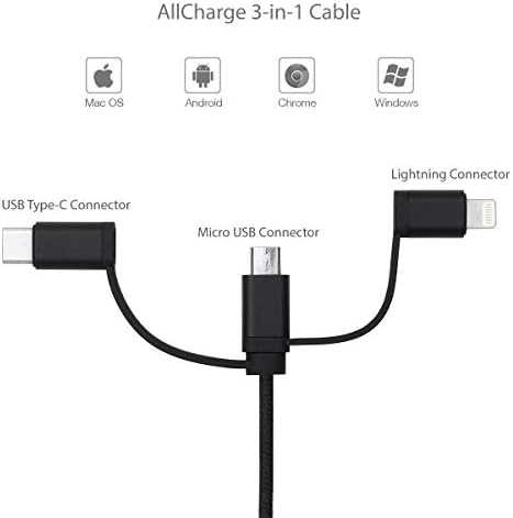 Boxwave Cable kompatibilan sa Sony Wh-CH510 - DirectSync - USB 3.0 A do USB 3.1 Tip C, USB C Punjenje i