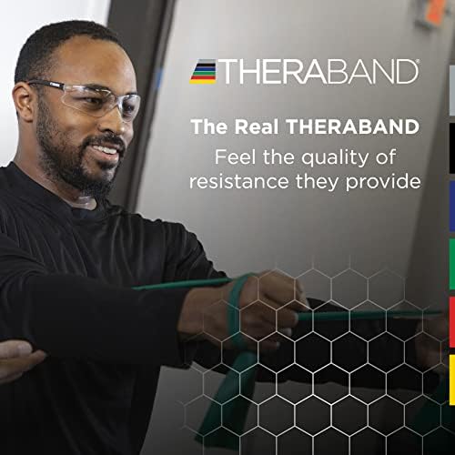 Theraband otpor 50 dvorišnih rola, ne-lateks profesionalni elastični bendovi za vježbe za vježbanje