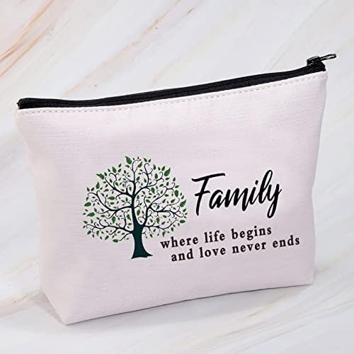 MBMSO porodična makeup porodica u kojoj život počinje i ljubav nikad ne završava torba stabla životnih kozmetičkih