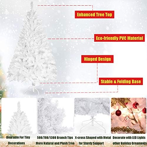 Siboran 5 FT Premium umjetno božinsko stablo za odmor unutarnjim dijelom na otvorenom sa vrhovima za zabavu