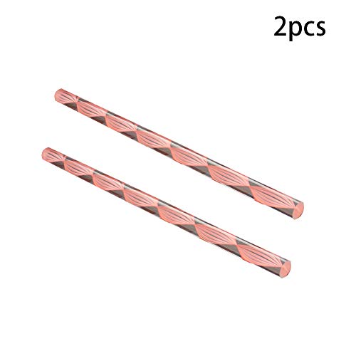 Fielect Pink Twisted Line Acrylic Round Rod Standard pleksiglas tolerancija lagan za DIY 12mm prečnik