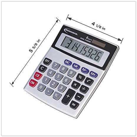 Innovera 15927 Prijenosni miniderski kalkulator, 8-znamenkasti LCD