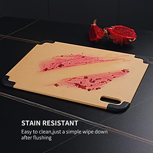 YSTKC rezna ploča za kuhinju, kompozitna neklizajuća ploča od prirodnih drvenih vlakana sa žljebom