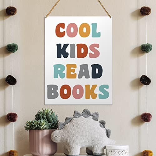 Dekoracija drvenih znakova za rasadnike, Cool knjiga za čitanje za djecu, dječja soba Za djecu Igraonica motivacijski