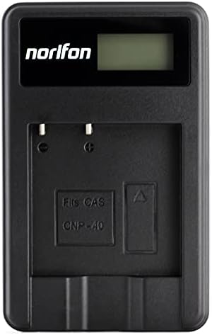 NP-40 LCD USB punjač za Casio Exilim EX-FC100, EX-FC150, EX-Z400, Exilim Zoom EX-Z100, EX-Z1000, EX-Z1050,