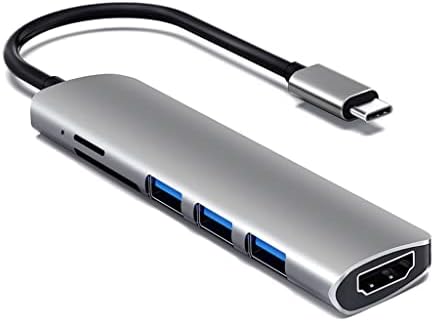 ASUVUD USB 3.1 Tip-C Hub na Adapter 4K Thunderbolt 3 USB C Hub sa Hub 3.0 TF utorom za SD čitač