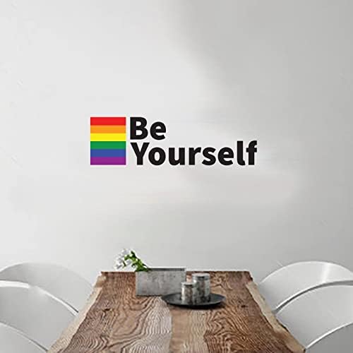 Love Rainbow Parada ponovna zidna naljepnica Budite sami LGBTQ naljepnice za zidnu dekoru za spavaću