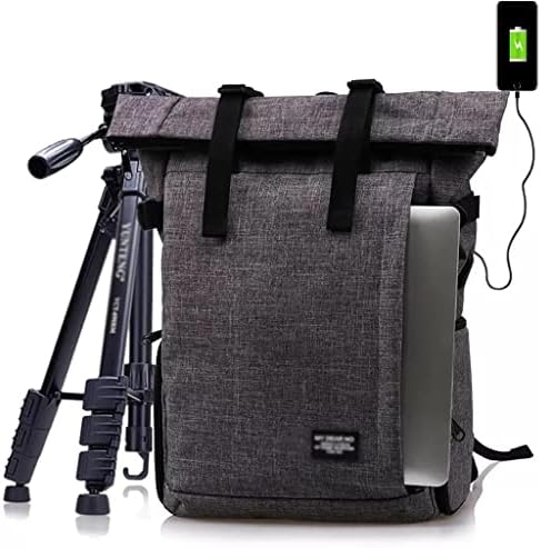CLGZS Photo multifunkcionalna vodootporna poliesterska torba sa USB portom DSLR kamera ramena ruksak meka