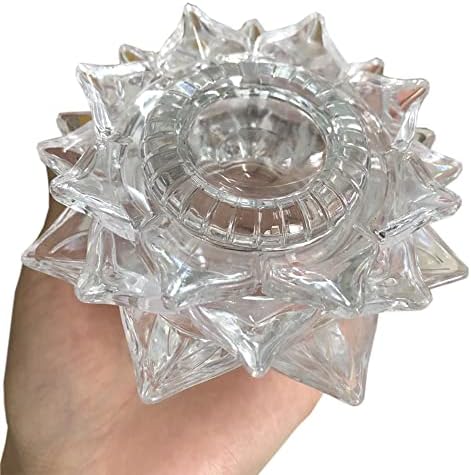 Akrilni lotos cvjetni kristalni kuglica za bazu zaslona Transparentna staklena sfera za promjer 5-12cm