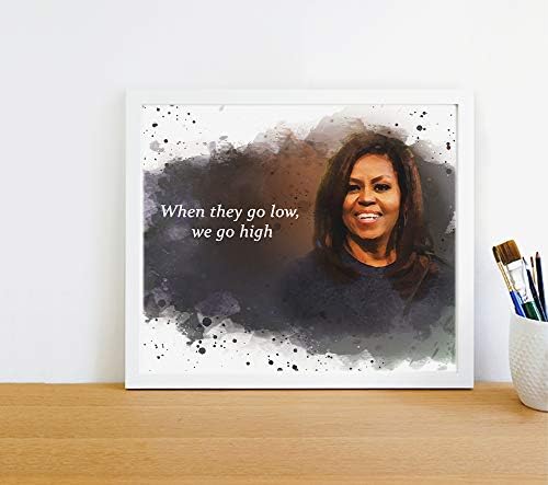 Michelle Obama citira zidnu Umjetnost, 8 x10 un uokvireni umjetnički Print - kultna crnačka historija