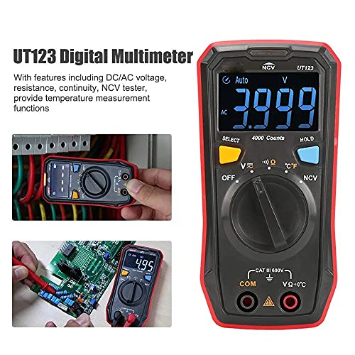 CXDTBH UT123 Mini digitalni multimeter temperature otpornosti na izmjenične napone Električni NCV tester