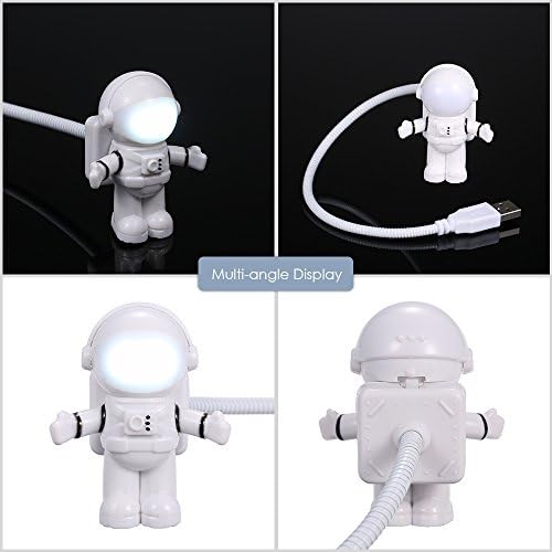 Spaceman Astronaut LED mini noćna lampica lampica za tipkovnicu USB punjenje priključka priključak Fleksibilno