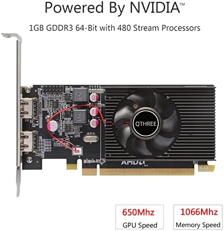 QTHREE Radeon HD 6570 grafička kartica,Dual HDMI, 1GB, GDDR3, 64-bita, PCI-Express 2.0 X16, Niskoprofilni