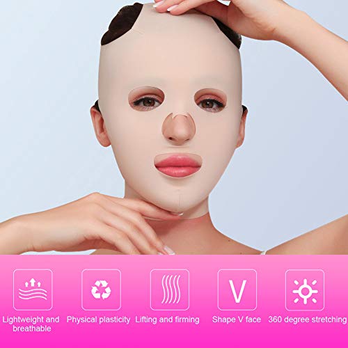 POCREATION antistres maska, zavoj za mršavljenje lica prozračni V‑Line reduktor za oblikovanje pojasa za podizanje