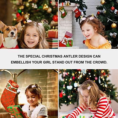 1 par Predivan Antler Kids Clip Christmas Party Sweet Headdress Decor Decor Decor za slavne zabave
