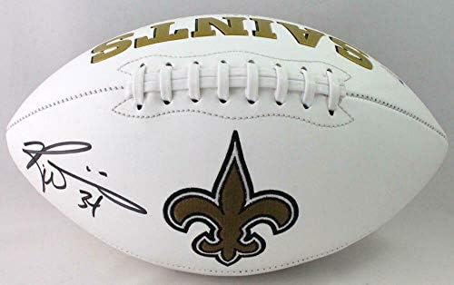 Ricky Williams potpisao je New Orleans Saints Logo Fudbal - Beckett w AUTH * LEVO - AUTOGREMENT FOOTBALS