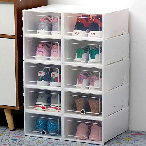 Generičke marke 6pc Prozirna kutija za obuću kutije za cipele zadebljane cipele za prašinu Običnica