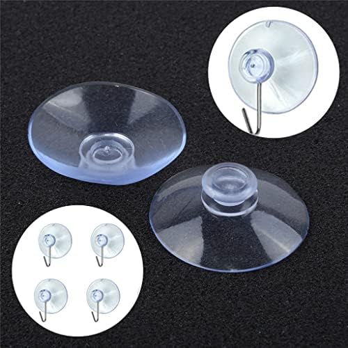 WODMB 10PCS Kuke za usisavanje usisnih čaša Prozirna sisanja kuka za odjeću pokrivač Key Metal